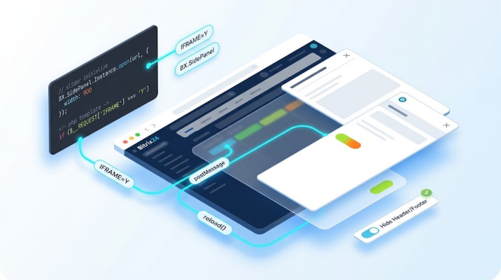 Работа страницы в iframe'е. SidePanel Bitrix24